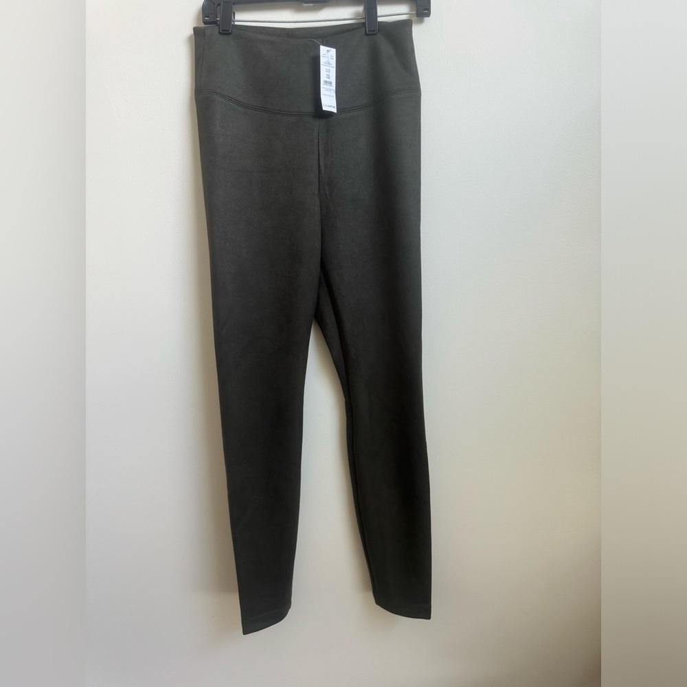 White House Black Market Runway Leggings NWT size 10 Faux suede